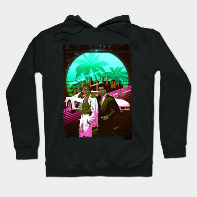 Miami vice retro Hoodie by PrintstaBee